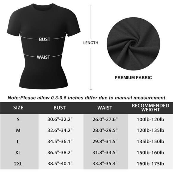 5 Pack Women's T-Shirts - Crew Neck Short Sleeve Casual Basic Fitted Stretchy - Picture 7 of 7